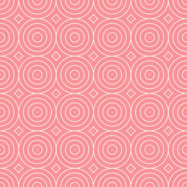 Kesintisiz geometrik desen - soyut daireler. Minimalist şık tasarım.