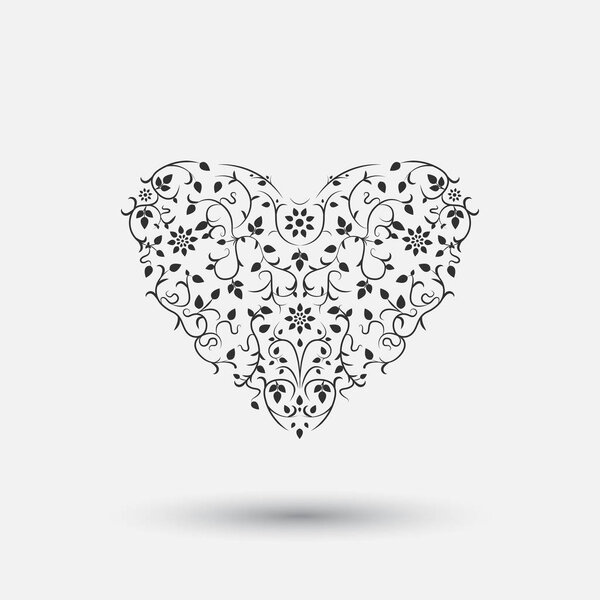 Декоративное сердце - цветочный дизайн
.