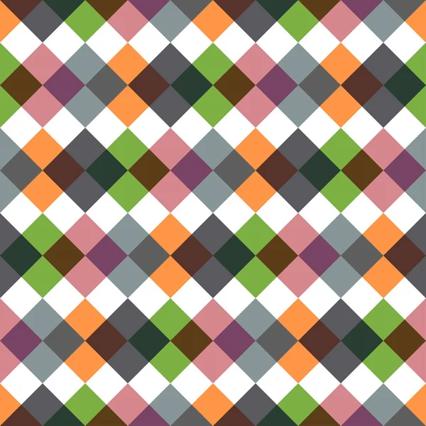 Farbige rautenförmige geometrische nahtlose Muster. — Stockvektor