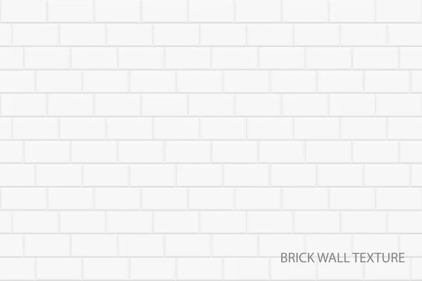 Векторный фон кирпичной стены - бесшовная белая текстура. Геометрический дизайн — стоковый вектор