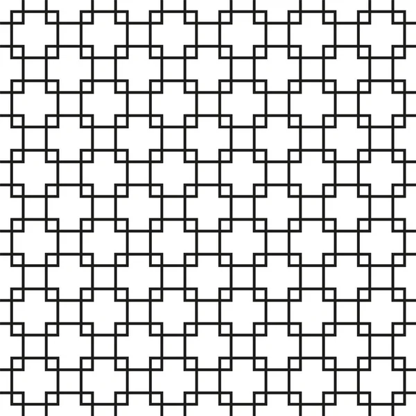 Vector geometric seamless pattern - simple mosaic design — Stock Vector