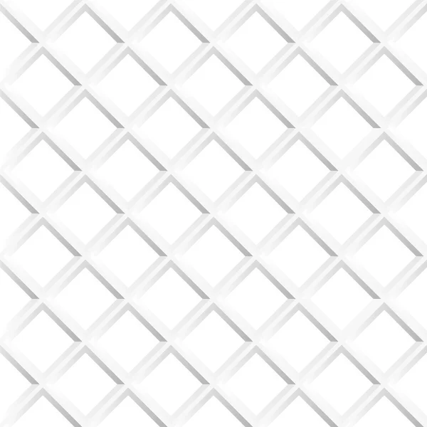 Textura de rejilla geométrica blanca - fondo sin costura vectorial — Vector de stock