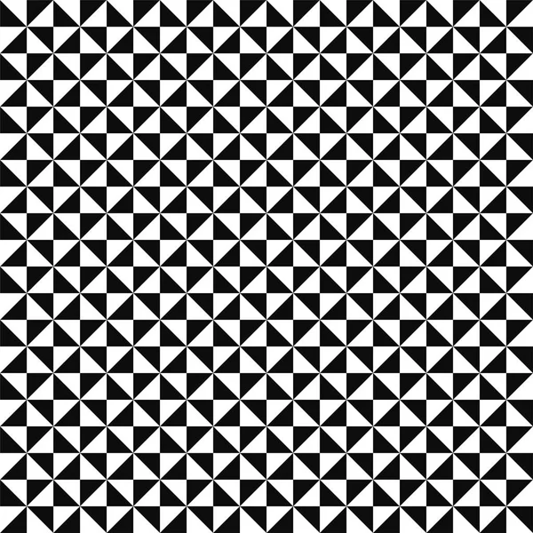 Vector mosaik mönster - svart och vitt sömlös bakgrund — Stock vektor