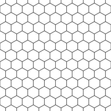 Dikişsiz altıgen desen - vektör geometrik arka plan