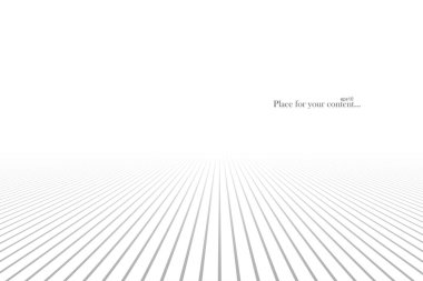 Beyaz arka plan bakış açısı ile. Infinity çizgilerle fütüristik linght tasarım