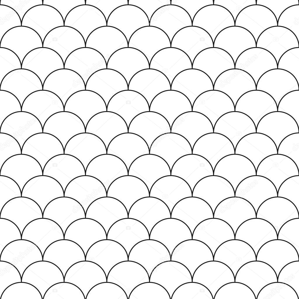 Seamless japanese pattern - vector simple background.