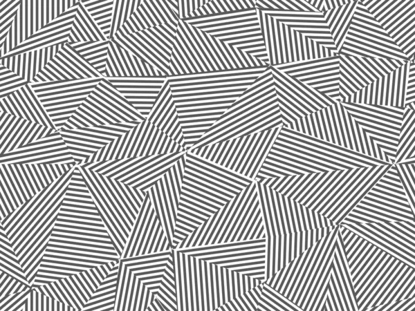 Abstract striped seamless background. Black and white design - triangle creative textile endless texture. Fashion polygon repeatable pattern — 스톡 벡터