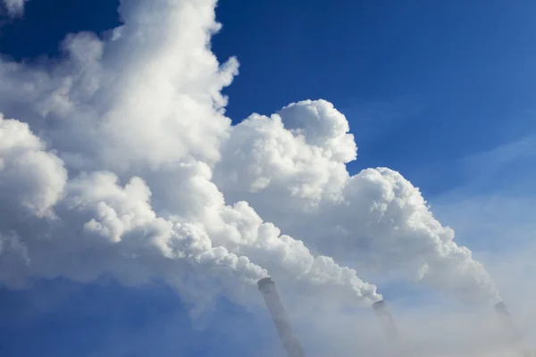 Fría Mañana Invierno Cerca Las Industrias Energéticas —  Fotos de Stock