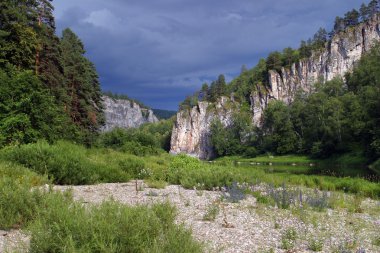 Yaz aylarında Güney Urallar