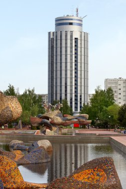 Boulevard meraklıları baharda Naberezhnye Chelny