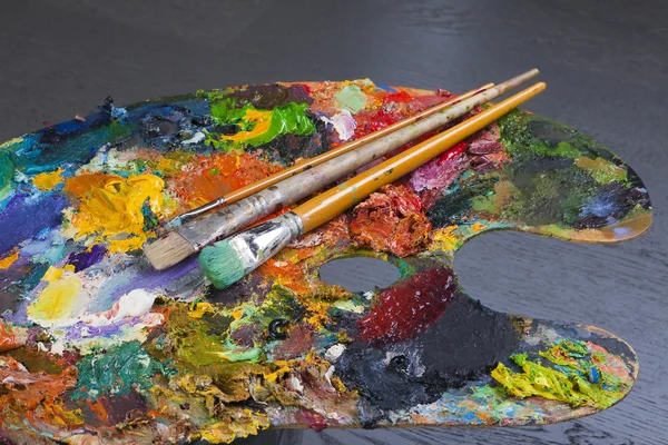 Bir sanatçının paleti — Stok fotoğraf