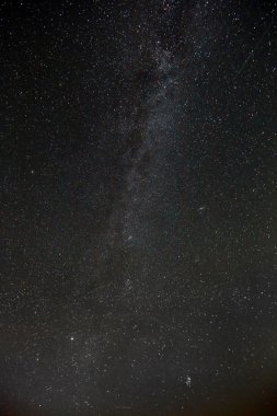 yıldızlı gece gökyüzü, dağ Chater-Tau Tataristan Rusya manzara