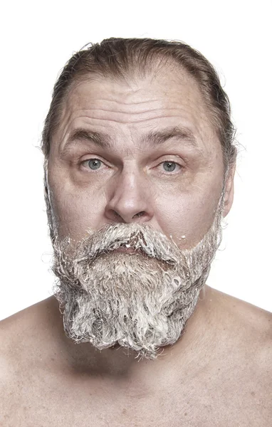 Man color a beard — Stock Photo, Image