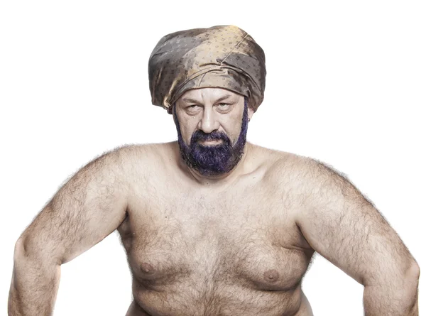 Dorosły człowiek kolor brody — Zdjęcie stockowe