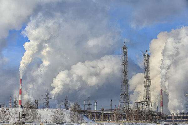 industrial Zone in winter