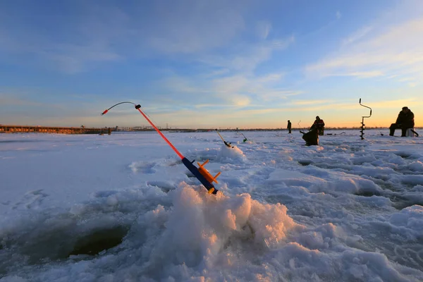 Pesca de Inverno — Fotografia de Stock