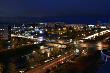 Naberezhnye Chelny, Rusya Federasyonu - 7 Ekim 2014: cityscape görüntülemek fro