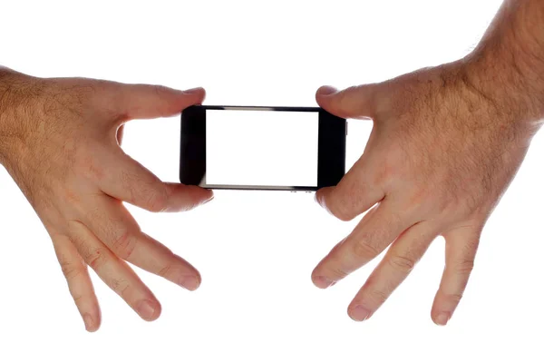 Telefon w ręku — Zdjęcie stockowe