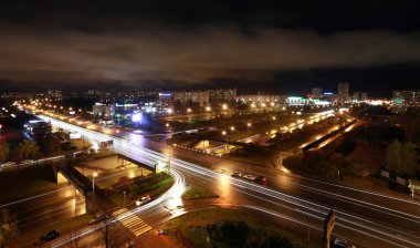 Naberezhnye Chelny, Rusya Federasyonu - 7 Ekim 2014: cityscape görüntülemek fro