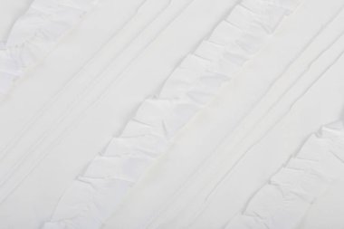 fırfır ile beyaz kumaş