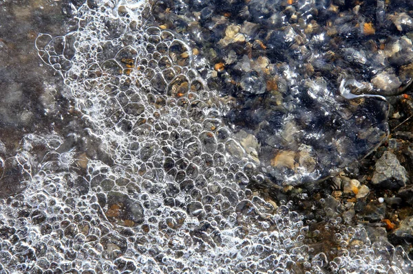 Hielo fino en aguas poco profundas —  Fotos de Stock