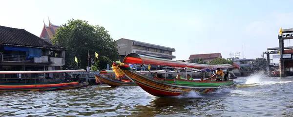 Bangkok Thaïlande Décembre 2014 Navigation Sur Fleuve Chao Phraya Décembre — Photo