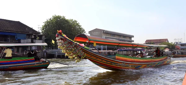Bangkok Thailand Prosince 2014 Loď Řece Chao Phraya Prosince 2014 — Stock fotografie
