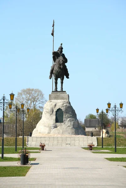 Cidade Marco Yelabuga Monumento Bulgar Emir Ibrahim Bin Muhammat Primavera — Fotografia de Stock