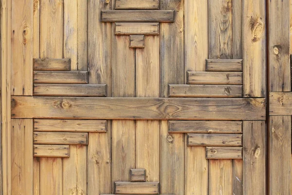 Macro Texture Fragment Wooden Gate Yellow Brown — Stock Photo, Image