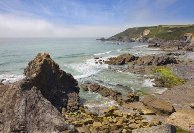 Halzephron Cove, Cornwall, İngiltere
