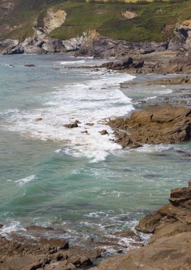 Halzephron Cove, Cornwall, İngiltere