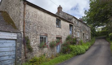 Eski Cornish çiftlik evi, Cornwall, İngiltere
