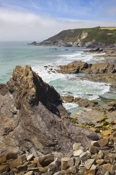 Halzephron Cove, Cornwall, Anglie — Stock fotografie