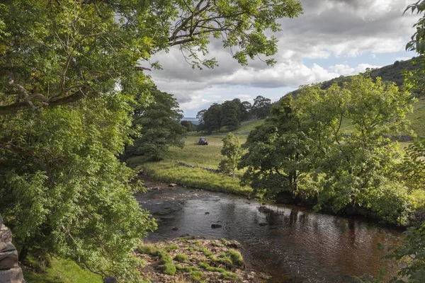 Fiume Wharfe, Yorkshire — Foto Stock