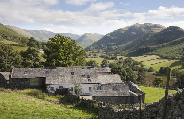 Old farm from Hallin Fell, Cumbria — Stock Photo, Image