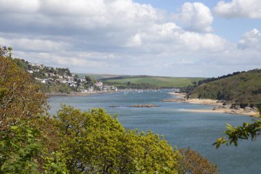Salcombe, Devon, İngiltere 'ye doğru bak
