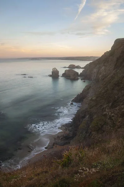 Vista para Bigbury-on-Sea, Devon, Inglaterra — Fotografia de Stock