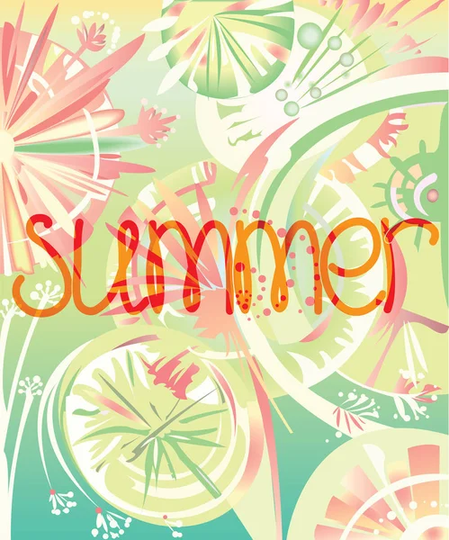 soyut yaz illüstrasyon