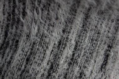 Cozy knitted soft wool background, close up