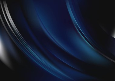 Mavi Işık Fraktal Arkaplan Vektör İllüstrasyon Tasarımı Güzel Şablon grafik sanat resmi