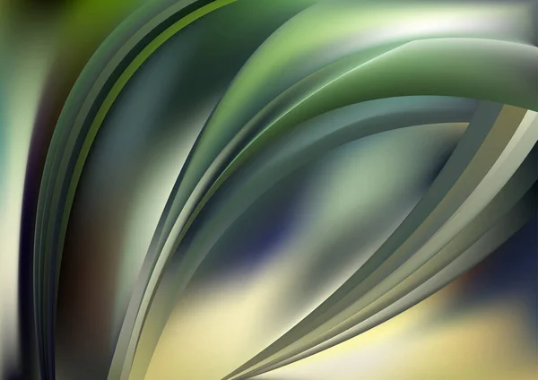 Grünes Blatt Dekorativer Hintergrund Vektor Illustration Design Schöne Elegante Vorlage — Stockvektor