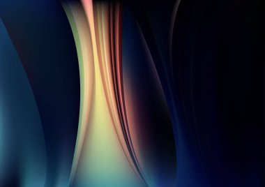 Mavi Fraktal Sanat Soft Arkaplan Vektör İllüstrasyon Tasarımı Güzel Şablon grafik sanat resmi