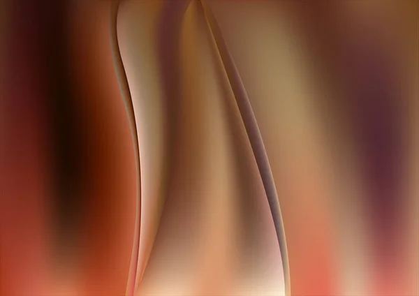 Orange Braun Fraktaler Hintergrund Vektor Illustration Design Schön Elegant Vorlage — Stockvektor