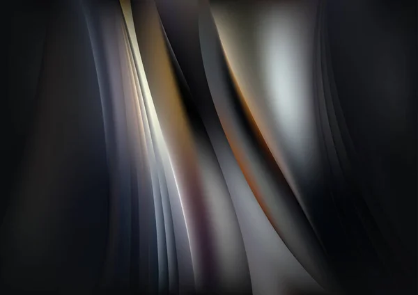 ブラックブルーテンプレート背景ベクトルイラストデザイン美しいエレガントなテンプレートグラフィックアートイメージ — ストックベクタ