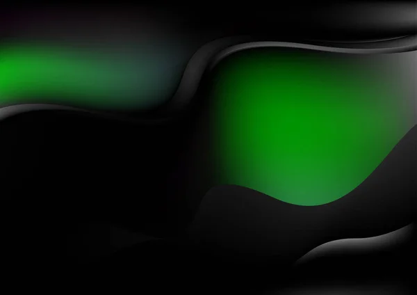 Зеленая Линия Футуристический Фон Векторная Иллюстрация Дизайн Красивый Элегантный Шаблон — стоковый вектор