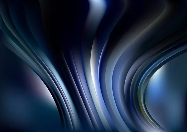 ブルー フラクタル アート現代背景ベクトルイラストデザイン美しいエレガントなテンプレートグラフィックアートイメージ — ストックベクタ