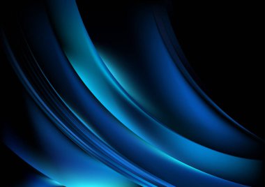 Mavi Işık Dekoratif Arkaplan Vektör İllüstrasyon Tasarımı Güzel Şablon grafik sanat resmi