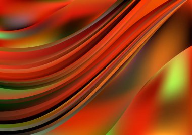 Turuncu Yeşil Pürüzsüz Arkaplan Vektör İllüstrasyon Tasarımı Güzel Şablon grafik sanat resmi