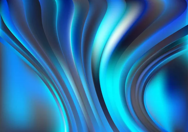 Blue Electric Blue Smooth Background Vector Illustration Design Beautiful Elegant — Stock Vector