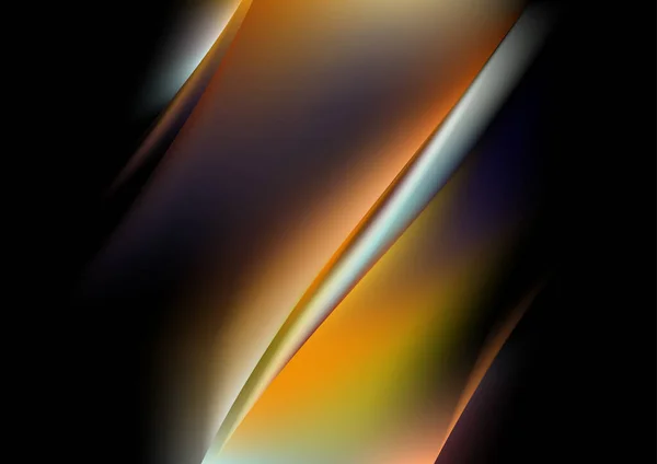 オレンジイエローデジタル背景ベクトルイラストデザイン美しいエレガントなテンプレートグラフィックアートイメージ — ストックベクタ
